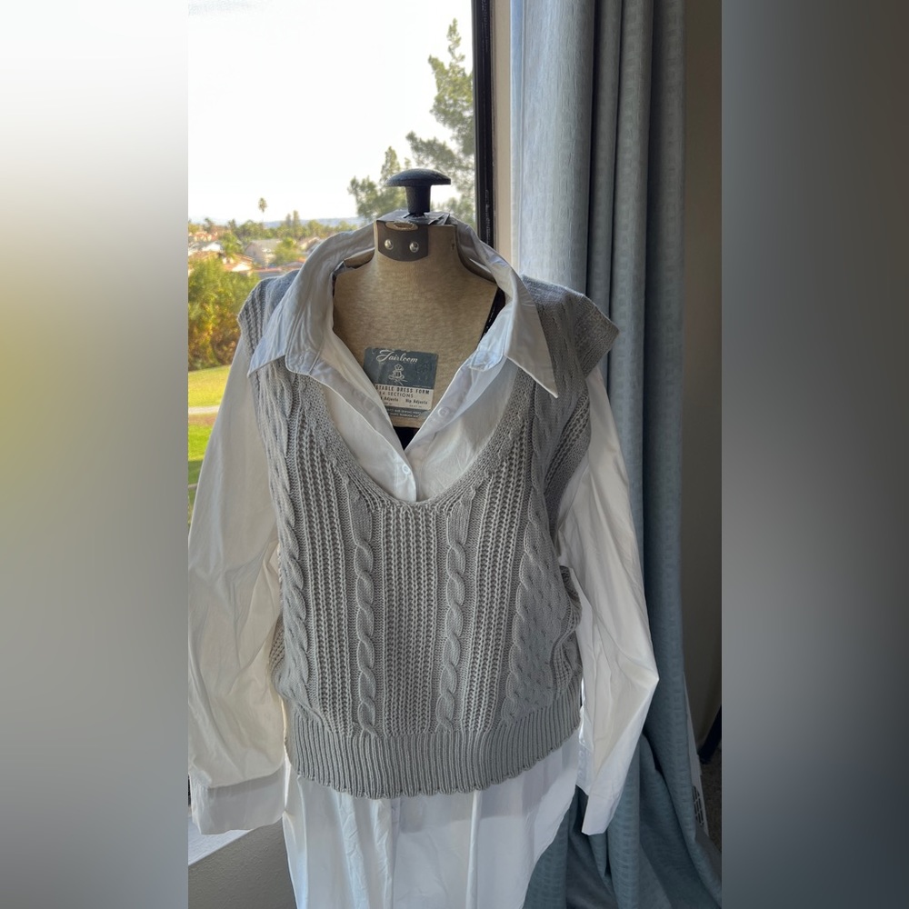 Light Grey Sweater Vest